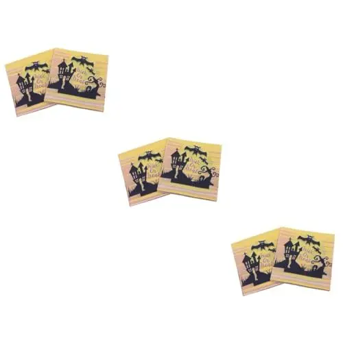 Produktbild: Beaupretty 60 Stk Halloween-Servietten the hallow halloween mitgebsel Servierutensilien Halloween-Party-Geschirr Besteck Halloween-Partyzubehör Halloween-Geschirr Drucken Partybedarf Gewebe
