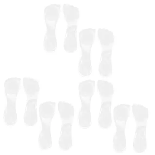 Produktbild: Beaupretty 6 Paare Massage-Einlegesohle schmerzlindernde Einlagen Einlegesohlen mit hoher Fersenentlastung gel einlegesohlen geleinlagen fersensporn heel Schuhpolster für Fußtherapie Weiß