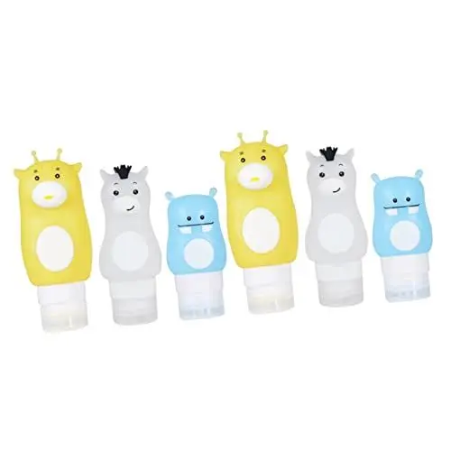 Produktbild: Beaupretty 2 Sets Reise-saucenflaschen Auslaufsichere Toilettenartikelflaschen Tragbar Wiederverwendbar Für Shampoo Lotion Reisetöpfe 3 Stück X 2
