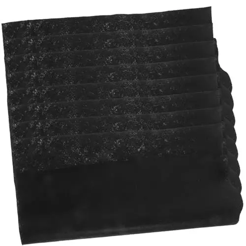 Produktbild: Beaupretty 8St poliertücher polishing cloth glasreinigungstücher Putzlappen für waschbar auto reinigungsmittel Mikrofaserhandtücher für Autos Mikrofaserstoff superfeine Faser Black
