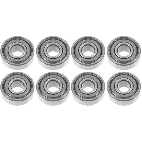 Produktbild: Beaupretty 8 Stück Kugellager Doppelschild Rollstuhl Zubehör Gehhilfe Kleine Kugellager Stahllager Vorderradlager Kleine Radlager Rollstuhllager Rollstuhlteile Rollstuhl Kugellager
