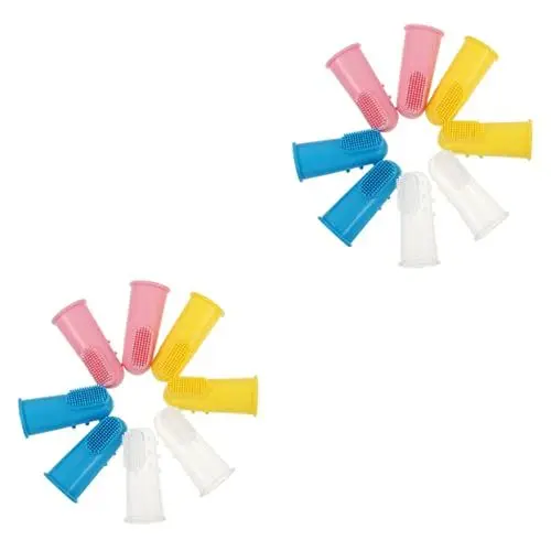 Produktbild: Beaupretty 8 Stück Silikon Zahnbürste Mundpflegebürste Kleinkind Fingerzahnbürste Kinder Mundpflegebürste Kleinkind Mundpflegebürste Kinder Fingerzahnbürste Säuglings