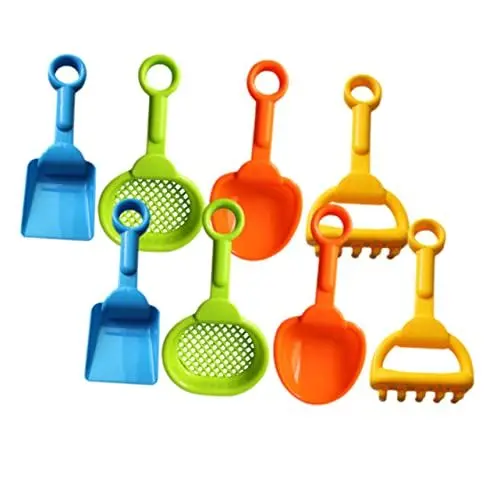 Produktbild: Beaupretty 8 Stück Teiliges Strandspielzeug Schaufelset Leichte Sandschaufeln für Sandkasten und Am Strand Robust und Praktisch für Kleine Sandburgenbauer Zufällige Farbe Zufällige Farbe