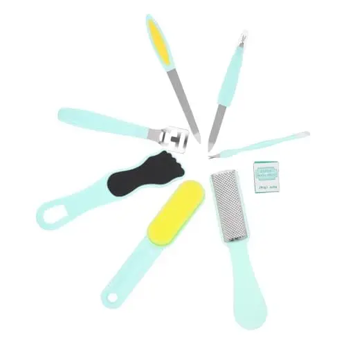 Produktbild: Beaupretty 8st Pediküre-werkzeugset Pediküre-fußkallusfeile Salon Fußpflegeset Pediküre-fußfeilenwerkzeug Fußfeile Werkzeug Fußkallus-datei Fußschaber Füße Rostfreier Stahl