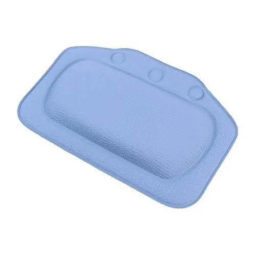 Produktbild: Beaupretty Badewannen Kissen Aus Wasserdichtes Badekissen Mit Saugnäpfen Für Einen Komfortablen Kopf Und Nackenstütze Beim Entspannen Badewanne Dunkelblau