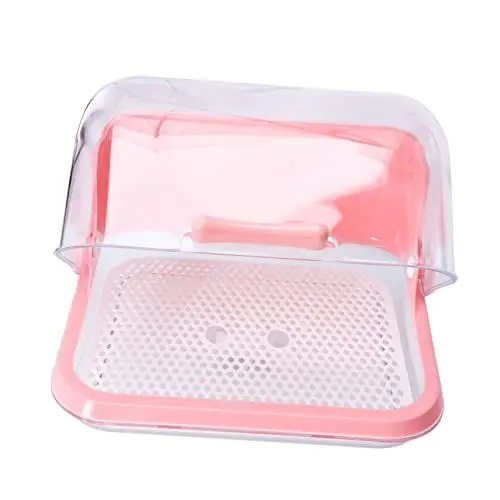 Produktbild: Beaupretty Babyflaschen Aufbewahrungsbox mit Abtropfschale für Fläschchen Geschirr und Besteck Niedlicher Organizer für Neugeborene zur Rosa