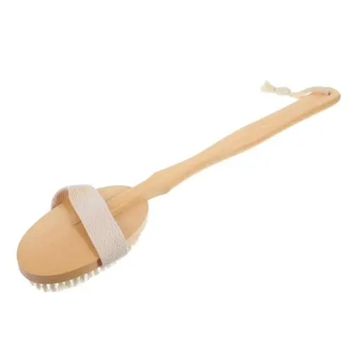 Produktbild: Beaupretty Badebürste Unterlegscheibe Für Dusche Rückenschrubber Für Bad Körperwäscher Duschbürste Für Den Körper Dusch-rückenwäscher Für Männer Duschwäscher Für Den Körper Beige Holz