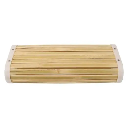 Produktbild: Beaupretty Bambus-Sauna-Kopfstützenkissen Natürliches Handgefertigtes Holz-Saunakissen Sauna-Nackenstütze Sauna-Zubehör Sommerliches Kühles Halswirbelsäulenkissen Für Dampfbad 16 X 40 X 8 cm