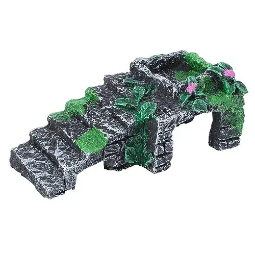 Produktbild: Beaupretty Harzbrücke Für Aquarium Schildkröten-lebensraum Sonnenfelsen Versteck Höhle Für Reptilien Aquarium-Ornament Größe S