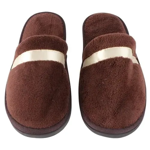 Produktbild: Beaupretty Hotel Hausschuhe warm slippers womens slippers Bequeme Hausschuhe Winterhausschuh Hausschuhe für Damen Gästehausschuh Hausschuh aus korallenrotem Fleece Korallenvlies Coffee