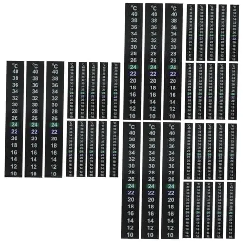 Produktbild: Beaupretty Streifen 45 Stk aufkleben Stock Flüssigkristallstreifen Klebestreifen Fieber Aufkleber es Thermometer Thermometerstreifen spezielles Thermometerband Aquarium Reptilienkiste