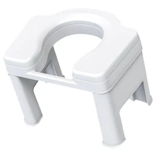 Produktbild: Beaupretty Toilettenhocker Kothocker Kunststoff-Toiletten-Tritthocker Tragbare Toilette Kothocker Für Badezimmer Töpfchenhocker Hockhocker Für Kinder Senioren 26 5 cm