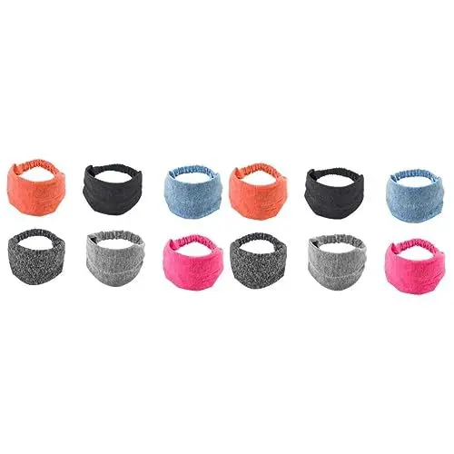 Produktbild: Beaupretty 2 Sets Damen-stirnband Elastische Haarbänder Für Yoga Workout Laufen Einheitsgröße Bequemes Rutschfestes Design 6 Stück X 2