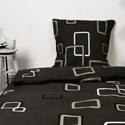 Produktbild: Beautissu Bettwäsche 135x200 Baumwolle 4teilig – Bettwäsche-Sets 100% Baumwoll Bettwäsche 135x200 mit Reißverschluss – Ganzjahresbettwäsche Set 2X Bettdecken Bezug & 2X Kissenbezug 80x80 cm – Noa