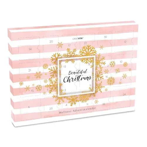 Produktbild: Beauty Adventskalender - Wellness Edition 2024 | Neuer Inhalt - 24 hochwertige Kosmetik-Überraschungen | mit Naturkosmetik, Raumdüften, Ölen & Deko | Perfekt für die Vorweihnachtszeit