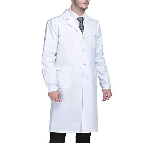 Produktbild: Beautyshow Weißer Laborkittel, medizinischer Kittel, Krankenschwestern, Laborkittel, langärmelig, Laborkittel, Arztkleidung, Apotheke, Experiment, Arzt, Arbeitskleidung, Unisex, Laborkittel für Damen