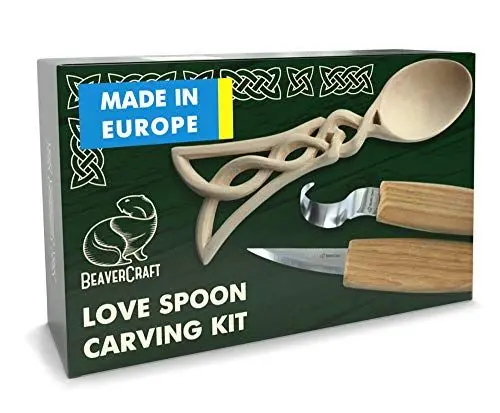 Produktbild: BeaverCraft - Löffelschnitzset für Anfänger DIY04 - Holzschnitzerei Schnitzel Hobby Kit für Erwachsene und Jugendliche