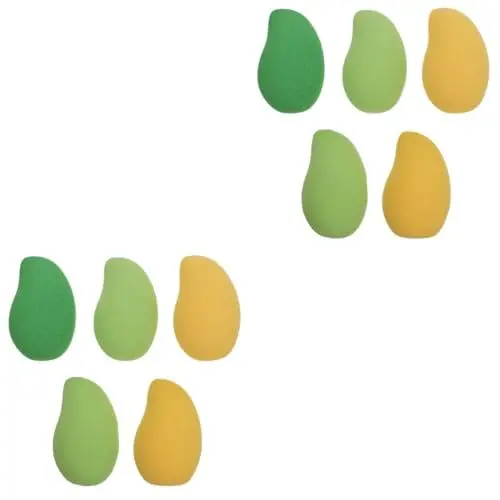 Produktbild: Beavorty 10 Stk Mango Beauty Ei Haarkette Silber Make-up-puderquaste Kosmetische Accessoires Lidschatten Schwämme Zum Reinigen Körperpuderquaste Flüssig Pflege Schwamm Stiftung Einzigartig