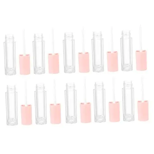Produktbild: Beavorty 10st Runde Lipgloss-lipgloss-tube 3 Ml Lipgloss-tuben Flaschen Für Lippenbalsam Klare Lipgloss-flasche Lipgloss Klar Lipgloss-tuben Aus Glas Transparente Flasche Abs Füllung
