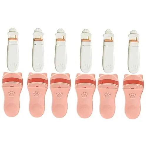 Produktbild: Beavorty 12stücke Katzenpfoten Wimpernclip Teiliges Wimpernzangen Wimpern Einfaches Curling Und Präzises Styling Tragbares Make-up-werkzeug Für Mädchen Für Partys