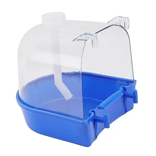 Produktbild: Beavorty 1 Satz Papagei Badebox Vogelkäfigbadewanne Haustier-Vogel-badewanne Kunststoffwanne Vogelvoliere Außen Vogel Hängt Vogelsand Bad Hängen EIN Bad Nehmen PVC-Material