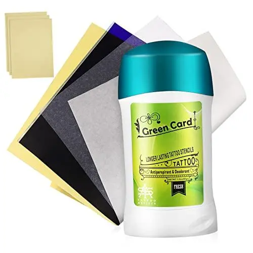 Produktbild: Beavorty 1 Satz Übertragen Sie Seife 50 Blatt Schablonendrucker Zum Tätowieren Hautlösung Tattoo-transfer-gel Tätowierungsübertragung Abwaschbares Tattoo Tattoo-kit Körper Zubehör Papier