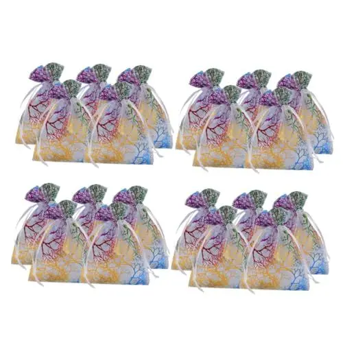 Produktbild: Beavorty 20 Pcs Fashion Kordelzug Taschen Aufbewahrungsbeutel Für Schmuck Candy Bag Party Goodie Taschen Weiß 20x30cm