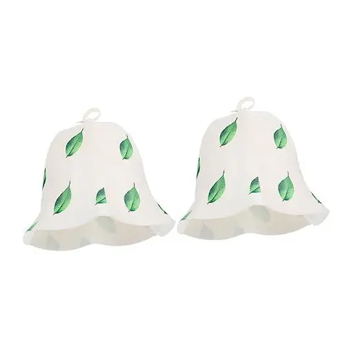 Produktbild: Beavorty Home Spa Pack Saunahüte Aus Filz für Damen Wiederverwendbar Weich Wasserabsorbierend für Sauna oder