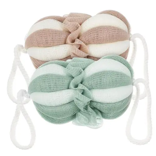 Produktbild: Beavorty 2er-pack Bade-luffa-schwämme Weiche Peeling-dusche für Frauen und Männer Tragbares Duschgel Meerjungfrau Reines Badezubehör