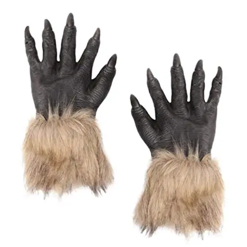 Produktbild: Beavorty 2 Stücke Halloween Wolf Handschuhe Wolf Pfote Cosplay Handschuhe Schreckliche Wolf Hände Handschuhe Monster Kostüm Liefert