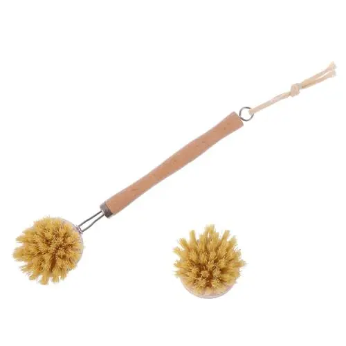 Produktbild: Beavorty Reinigungsbürsten-set – 2 Holzgriffe Massage- Und Peeling-badewerkzeuge