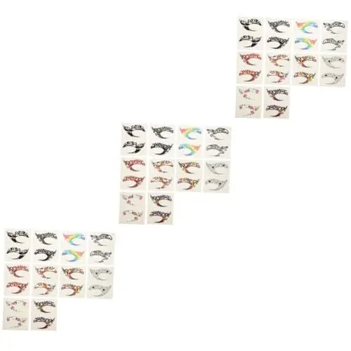 Produktbild: Beavorty 3 Sets Selbstklebende Temporäre Lidschatten-aufkleber Eyeliner-aufkleber Für Cosplay-make-up 10 Paar X 3