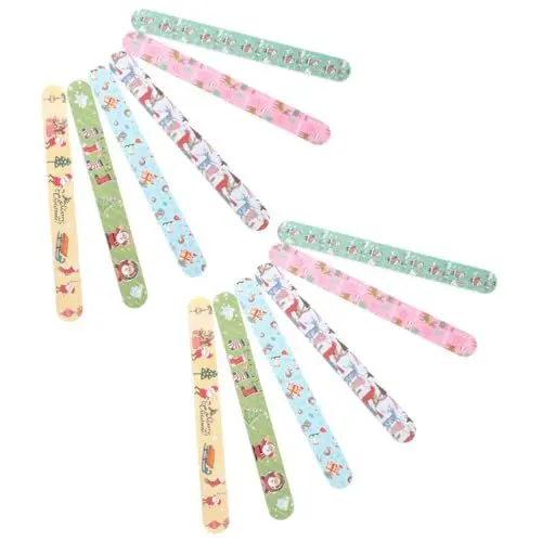 Produktbild: Beavorty 30 Stk Weihnachtsnagelfeile Maniküre Werkzeuge Pediküre Werkzeuge Maniküre Werkzeuge Professionelle Weihnachtsnagelfeilen Körnung Nagelformfeile Werkzeug Nagelfeilen Für