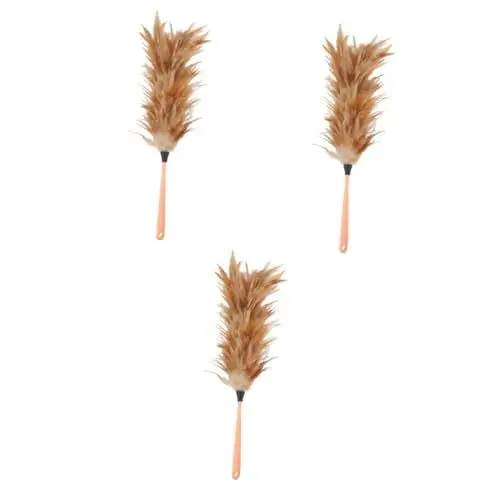 Produktbild: Beavorty 3 STK Staubwedel manuelle Kehrsaugmaschine Auto reinigungsbürste Staubbürste Felgenreiniger Auto Werkzeug zur Staubreinigung Hausstaubreiniger Home Duster Massivholz