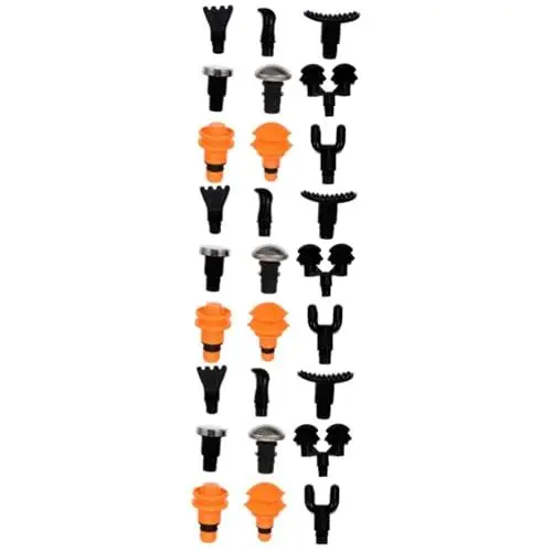Produktbild: Beavorty 3 Sets 9 Stück Kopfmassage Muskelaufsatz Faszienaufsatz Austauschbares Kopfmassagegerät Kopfaufsatz Muskeladapter Handmassagegeräte Armaturenbrett Kombination Fitness