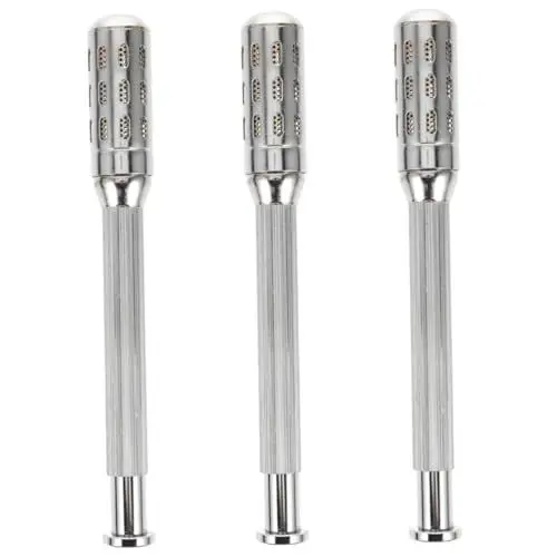 Produktbild: Beavorty 3st Moxibustionsstab Aus Metall Massagezubehör Salonbedarf Halter Für Moxibustionsstäbchen Moxa-stick Moxastab Massieren Moxasstab Instrument Rostfreier Stahl Sterling Silber