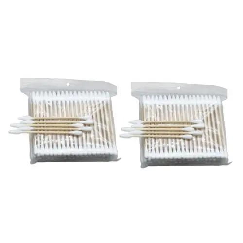 Produktbild: Beavorty 400 Stück Make-up-Wattestäbchen Reinigung steriler Stäbchen Bio Wattestäbchen wundversorgung coseline cosmetik multifunktionale Wattestäbchen Tupfer für Babypflegeknospen Hölzern