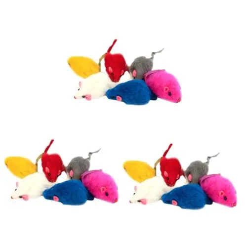 Produktbild: Beavorty 42 STK Haustierzubehör Plüschtiere Scrump Plüsch Spielzeug Für Haustiere Spielzeug Für Katzen Und Mäuse Katzenspielzeug De Porristas Katzen- -Spielzeug Katze Katze Spielt
