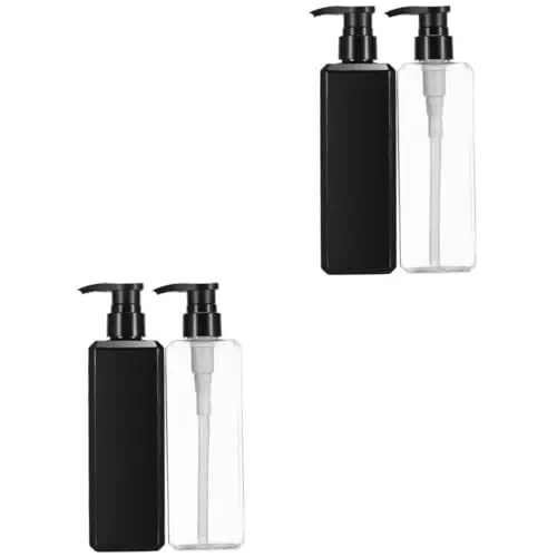 Produktbild: Beavorty 4 Stück Leere Flaschen Shampoo Und Conditioner Spender Duschgel Spender Shampoo Halter Spender Pumpflasche Pumpflaschenspender Duschgel Spender Duschgel Behälter