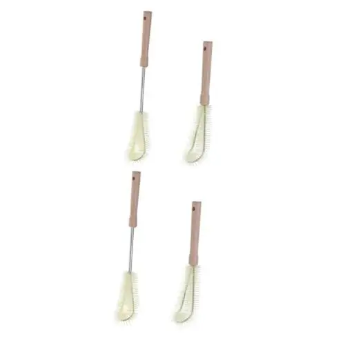 Produktbild: Beavorty 4 Stück Reinigungsbürste Bürste für Flaschen putzbürste Flaschenreiniger Flaschenbürste mit langem Griff Feeder-Reinigungswerkzeug Flaschenwaschbürste Keine Sackgassen Becherbürste