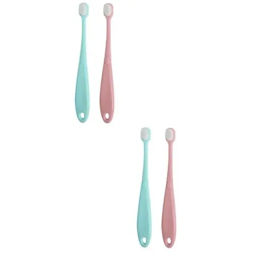 Produktbild: Beavorty 4 Stück Zahnbürste Zahnbürste Säugling Babyparty Geschenk Zahnreinigungsbürste