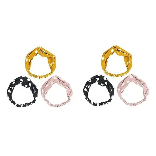 Produktbild: Beavorty 2 Sets Vielseitiges Elastisches Haarband Für Frauen Kreuzknoten Schleife Stirnband 3 Stück X 2
