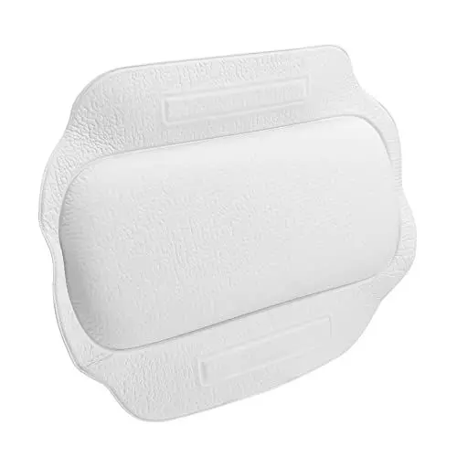Produktbild: Beavorty Badewannenkissen Badekissen Luxuriöses Bad Kopfkissen des Spa-kissens Duschkopfkissen Badewanne Rückenlehne Wannenkissen Fürs Bad Keilkissen Badezimmermatte Weiß Saugnapf PVC