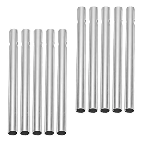 Produktbild: Beavorty Gedenkwindspiele Outdoor Basteln 16cm Aluminiumr? Durchmesser 10 mm Silber Metallrohren Klangspiel R? 10 Stücke DIY Klangspiel Tube Material Zubeh?r Wind Chimes R? Hängend