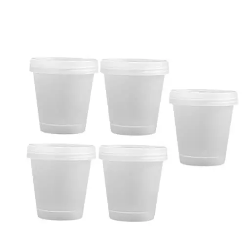 Produktbild: Beavorty Kosmetikdosierglas - 5-teiliges Set Mit Leeren Gläsern Und Deckeln Zur Aufbewahrung Wiederverwendbarer Schönheitsprodukte
