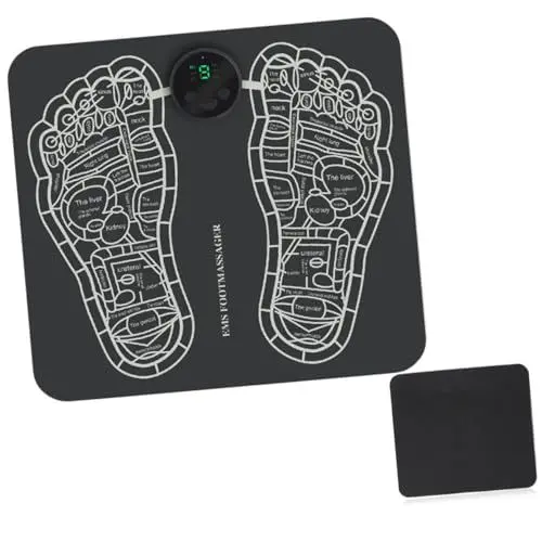 Produktbild: Beavorty Massagematte Fußmassagekissen Shiatsu-fußmassagegerät Fußdurchblutungsstimulator Beheiztes Fußmassagegerät Physiotherapie-fußmassagegerät Pediküre-maschine Elektrisch Pu-leder
