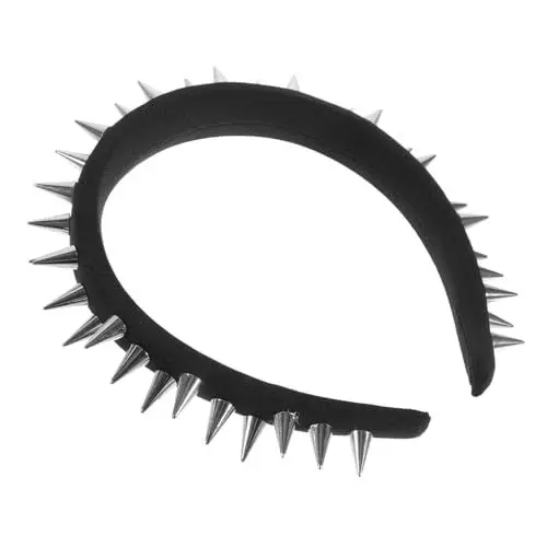 Produktbild: Beavorty Haarband Mit Nieten Und Spikes Modisches Punk-stirnband Für Frauen Kein Haar-accessoire Für Teenager-mädchen