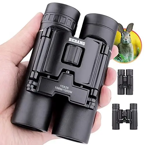 Produktbild: BEBANG Fernglas 10x25 für Kinder Erwachsene, kleines kompaktes leichtes Mini fernglas für Vogelbeobachtung Reisen Jagd Sightseeing