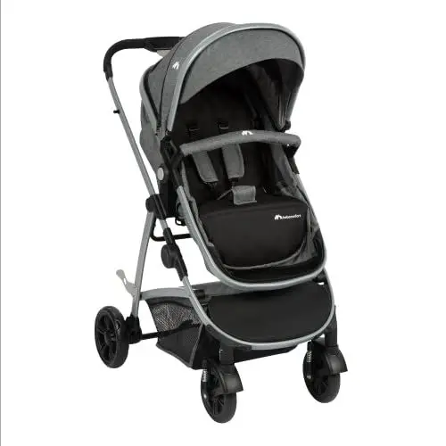Produktbild: Bebeconfort Hello 3-in-1 Kinderwagen, inkl. Babyschale und Wandelbarer Babywanne, nutzbar ab der Geburt bis ca. 4 Jahre, 0-22 kg, Black Chic