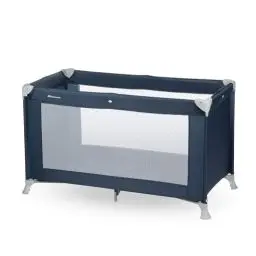 Produktbild: Bebeconfort Soft Dreams, Reisebett Baby, 0–3 Jahre (0–15 kg), leichtes Reisebettchen, Matratze aus Holzfasern & Schaumstoff (60 x 120 cm), Tragetasche, kompakt zusammenklappbar, Navy Blue